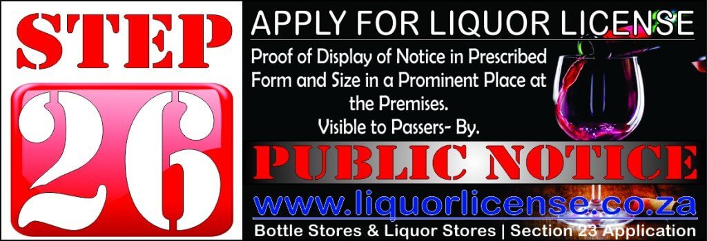 Step 26 - Apply for Liquor License