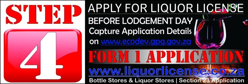 Step 4 - Apply for Liquor License